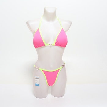 UMIPUBO Dámske trojuholníkové bikiny Set Sexy tangá String Bikiny Nastaviteľné zaväzovanie Ramienka