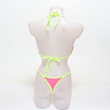 UMIPUBO Dámske trojuholníkové bikiny Set Sexy tangá String Bikiny Nastaviteľné zaväzovanie Ramienka