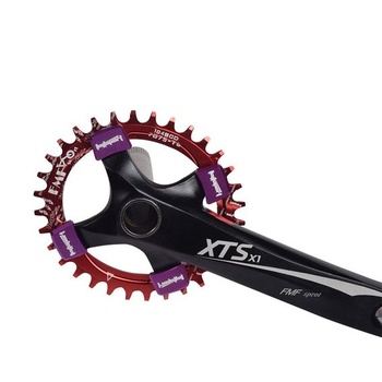 UPANBIKE Úzky široký oválny prevodník s jedným prevodníkom, BCD 104 mm, 32T 34T, 36T 36T, čierny