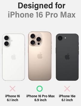 Kryt X-level pro iPhone 16 Pro Max, tenký 0,3 mm, průsvitně bílý.