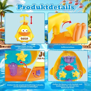 Hračka do piesku s kačičkou a ťahom pre deti vo veku 3, 4, 5, 6, 7, 8 rokov, 6dielna sada hračiek do