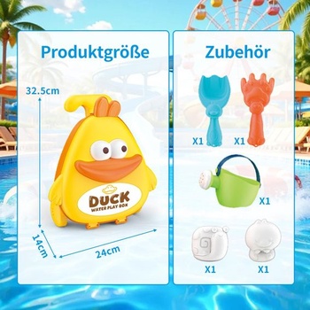 Hračka do piesku s kačičkou a ťahom pre deti vo veku 3, 4, 5, 6, 7, 8 rokov, 6dielna sada hračiek do
