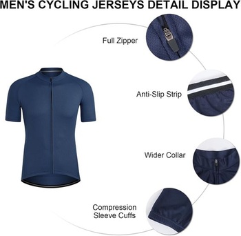 Pánsky cyklistický dres NuCamper, krátky rukáv, cyklistické tričko s 3 vreckami, priedušné a