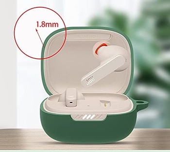 Puzdro GIOPUEY pre JBL Live Pro+ TWS, priehľadné TPU nárazuvzdorné ochranné puzdro, ultratenké,