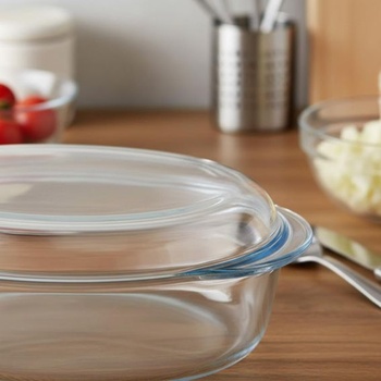 Pyrex 459A000/7043 Oválný hrnec, sklo, průhledné, 0,34 x 0,22 x 0,13 cm