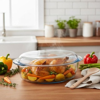 Pyrex 459A000/7043 Oválný hrnec, sklo, průhledné, 0,34 x 0,22 x 0,13 cm