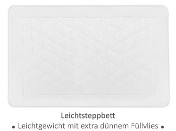 Letná deka npluseins - tenká a ľahká prikrývka, 135 x 200 cm, biela