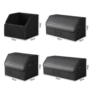Voděodolný, kožený úložný box do kufru auta