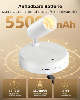Bodové svietidlo EZVALO s batériou 5500 mAh