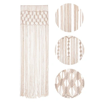 YilinkMart Macramé nástěnná tapiserie, ručně tkaná macramé…