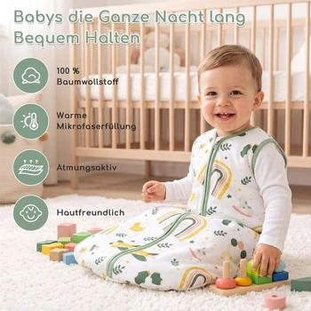 Detský spací vak 1,5 Tog, celoročný