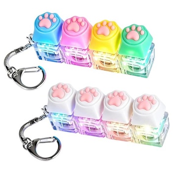 Hračka s klávesnicou Fidget - mačacia labka s LED svetlom…