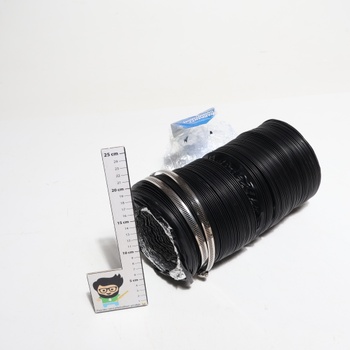 Výfuková trubka Hon&Guan ø150mm, 5m PVC hliníková hadice se 2 hadicovými svorkami pro přenosnou