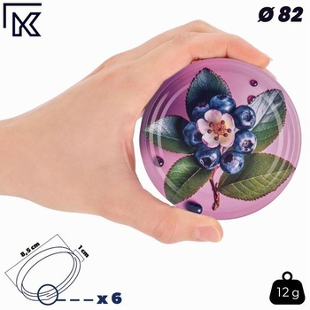 KADAX 10dílná sada 250ml TO82 sklenic na lesní džem, zavařovacích sklenic, skladovacích sklenic,