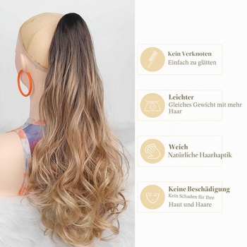 50cm culík/cop/prodlužování vlasů, dlouhé kudrnaté drápy, připínací culík/prodlužování syntetických