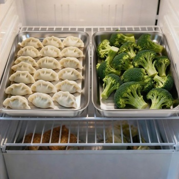 Dvojdielna nádoba na čerstvé delikatesy, mraziaca nádoba, úložný box na potraviny s vekom,