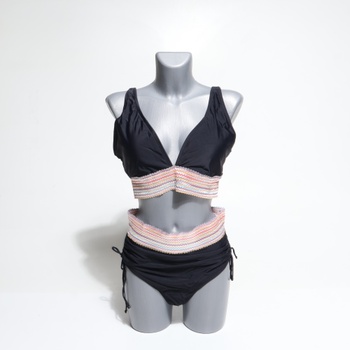 Dámske bikiny HAWILAND Push Up vel.L čierna