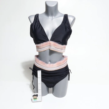 Dámské bikiny HAWILAND Push Up vel.L černá