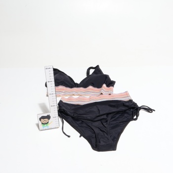 Dámské bikiny HAWILAND Push Up vel.L černá