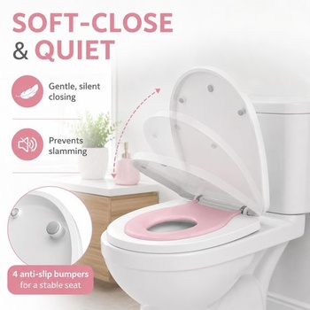 WC sedátko s mechanismem tlumeného dovírání, WC sedátko s dětskou sedátkou