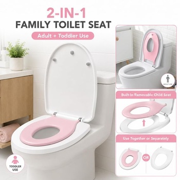 WC sedátko s mechanizmom tlmeného dovierania, WC sedátko s detskou sedátkou