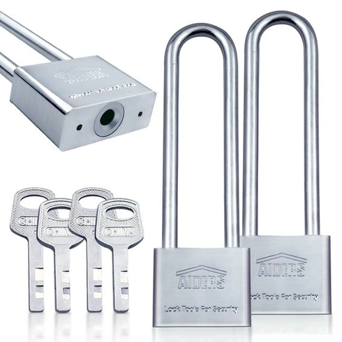 50 mm Heavy Duty Long Shackle Visací zámek Dlouhý visací zámek se 4 klíči pro bránu oplocení