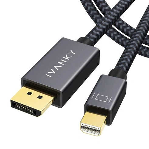 IVANKY 8K Mini Display Port to Displayport kábel, Mini DP to DP kábel, 8K @ 60Hz, 4K @ 144Hz, 32,4 Gbps