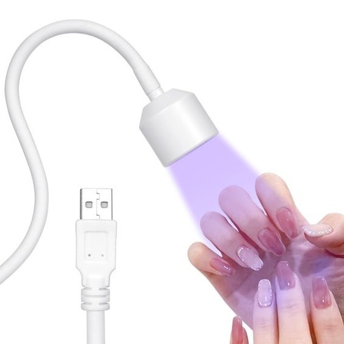 LOPHE UV lampa na gélové nechty, ohybná LED lampa na nechty s husím krkom, mini otočná lampa na