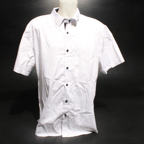 Pánská košile XL bílá krátký rukáv