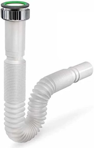 Jolly odpadní trubka pro kuchyňský dřez 1'' 1'' 1/4 1'' 1/2 vývod 32 40 mm flexibilní s kovovým