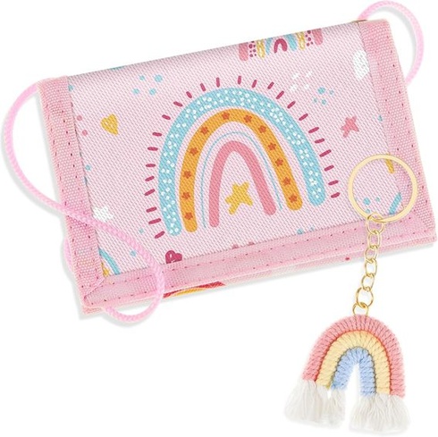 Detská náprsná taška Hestya – trojskladacia peňaženka s krúžkom na kľúče, peňaženka Crossbody darček