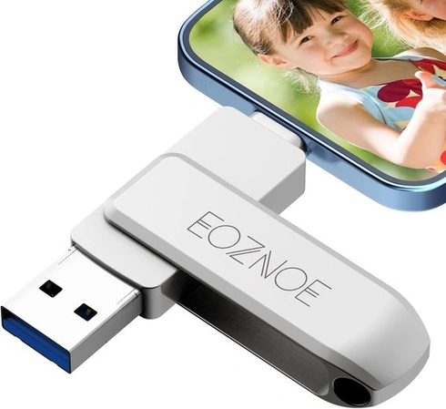EOZNOE 64GB USB Stick pre iPhone Flash Drive Kompatibilný s OTG Android/Pad/Mac/PC, pre iPhone