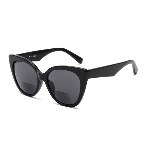 JM klasické bifokální brýle na čtení Oversized Cateye Stylové sluneční brýle na čtení pro ženy