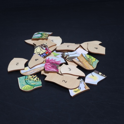 Vrstvené puzzle s motýľom Beleduc 17054