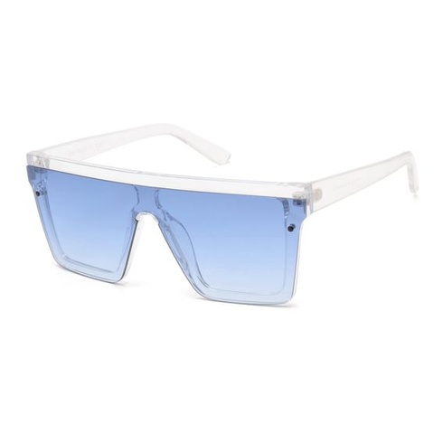 Sluneční brýle JIM HALO Flat Top Shield se čtvercovým zrcátkem Brýle bez obrouček pro ženy Pánské