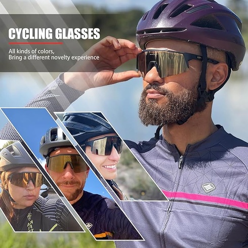Cyklistické brýle KAPVOE černé TR90