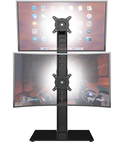 Stojan na duálny monitor Hemudu HT05B-002P