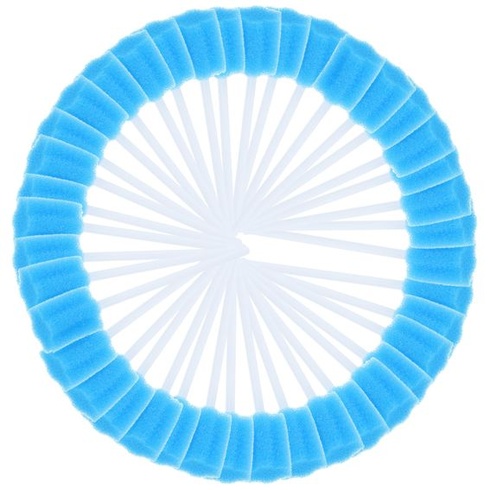 Healifty ústní houby jednorázová houba 100ks ústní houba na čištění zubů ústní péče (modrá)