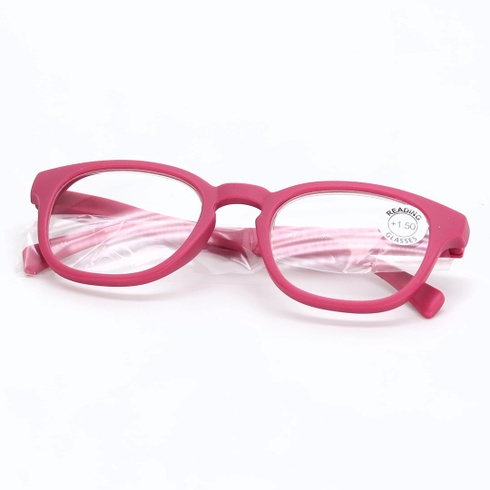 Dioptrické brýle Opulize 5 ks + 1.50 růžové