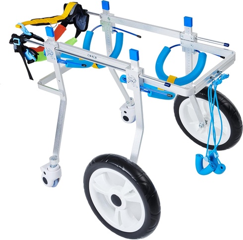 HobeyHove Nastaviteľný 4-kolesový psí vozík