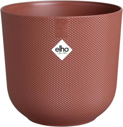 Elho Jazz – 19 cm okrúhly kvetináč, vnútorný kvetináč, 100% recyklovaný plast, jedinečná štruktúra,
