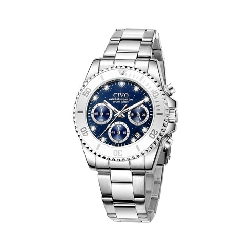 Dámské stříbrné hodinky Civo 8124 