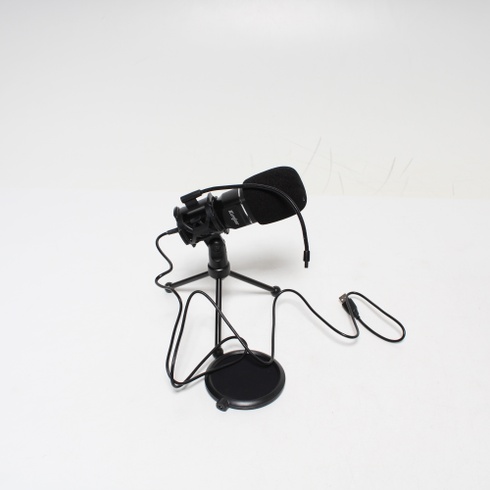 USB mini mikrofon se stojanem Kungber černý