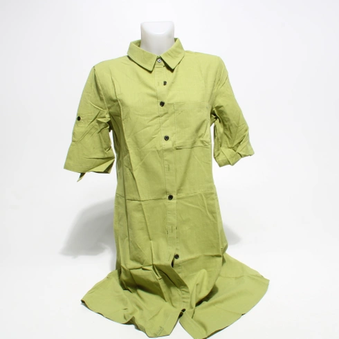 Dámské šaty zelené vel. M bavlněné