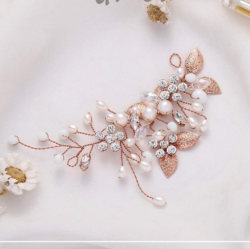 Svadobná spona do vlasov Unicra s perlama