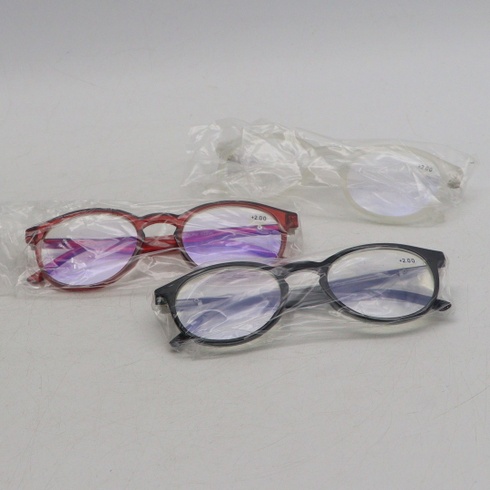 Dioptrické brýle LANLANG + 2.00 3 kusy