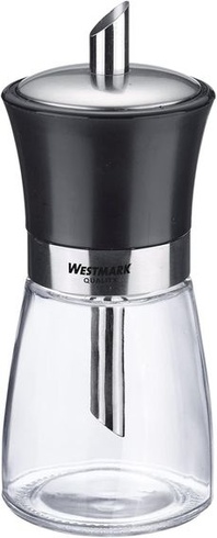 Dávkovač cukru Westmark, objem: 190 ml, sklo/nerez/plast, černá, transparentní/černá/stříbrná,