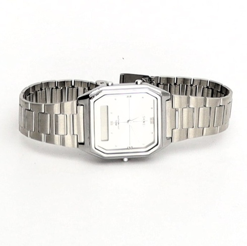 Pánské hodinky findtime stříbrné digitální