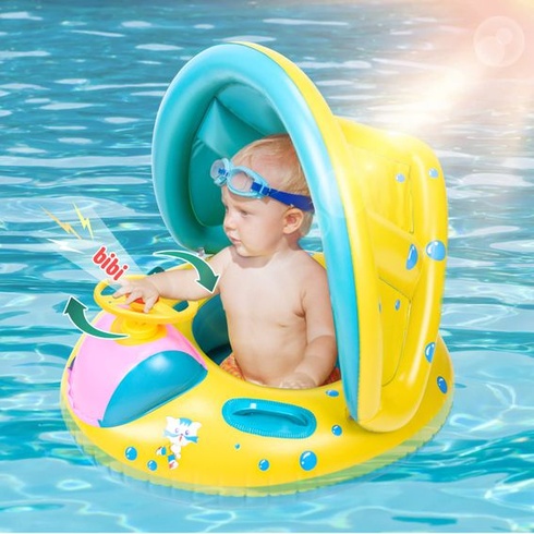 Dětský nafukovací plavecký kruh Herefun, nafukovací plavecký kruh Baby Float, dětský plavecký kruh
