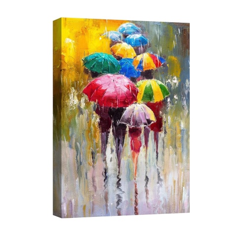 Abstraktní obraz Canvashop deštníky
